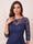 Trumpet/Mermaid Illusion Neck 3/4 Sleeves Floor-Length Mother of the Bride Dresses with Ruffles & Applique