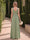 Sheath/Column Cowl Neck Sleeveless Floor-Length Bridesmaid Dresses with Split Side & Pleats