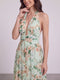 A-Line/Princess Halter Sleeveless Floor-Length Bridesmaid Dresses with Ruched