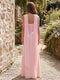 Sheath/Column Square Neck  Sleeveless Floor-Length Bridesmaid Dresses with Scarf