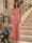 Sheath/Column Strapless Sleeveless Floor-Length Bridesmaid Dresses with Ruched & Split Side