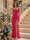 Sheath/Column Strapless Sleeveless Floor-Length Bridesmaid Dresses with Ruched & Split Side
