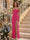 Sheath/Column Strapless Sleeveless Floor-Length Bridesmaid Dresses with Ruched & Split Side