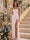 Sheath/Column Strapless Sleeveless Floor-Length Bridesmaid Dresses with Ruched & Split Side