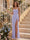 Sheath/Column Strapless Sleeveless Floor-Length Bridesmaid Dresses with Ruched & Split Side