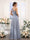 Sheath/Column One Shoulder  Sleeveless Floor-Length Bridesmaid Dresses with Ruched