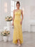 Trumpet/Mermaid One-Shoulder Sleeveless Asymmetrical Bridesmaid Dresses with Lace & Applique