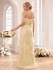 Trumpet/Mermaid Off the Shoulder Sleeveless Floor-Length Bridesmaid Dresses with Lace & Applique