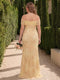 Trumpet/Mermaid Off the Shoulder Sleeveless Floor-Length Plus Size Bridesmaid Dresses with Lace & Applique