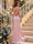 Sheath/Column One Shoulder  Sleeveless Floor-Length Bridesmaid Dresses with Ruched & Split Side