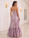 A-Line/Princess Strapless Sleeveless Floor-Length Evening Dresses with Ruffles