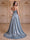 A-Line/Princess Strapless Sleeveless Floor-Length Evening Dresses with Ruffles