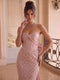 Trumpet/Mermaid Sweetheart Strapless Sleeveless Floor-Length Evening Dresses with Bowknot & Sequins