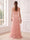 A-Line/Princess Strapless Sleeveless Floor-Length Evening Dresses with Scarf & Embroidery