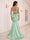 Trumpet/Mermaid Scoop Sleeveless Sweep Train Evening Dresses with Beading & Bowknot