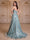 A-Line/Princess Spaghetti Straps Sleeveless Floor-Length Evening Dresses with Applique
