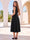 A-Line/Princess Scoop Sleeveless Tea-Length Cocktail Dresses With Pockets & Belt