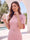 Sheath/Column Scoop Short Sleeves Tea-Length Cocktail Dresses With Ruffles & Sash