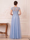 A-Line/Princess Scoop Short Sleeves Floor-Length Mother of the Bride Dresses with 3D Floral & Beading