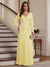 A-Line/Princess V-Neck Long Sleeves Floor-Length Mother of the Bride Dresses with Lace & Applique