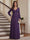 A-Line/Princess V-Neck Long Sleeves Floor-Length Mother of the Bride Dresses with Lace & Applique