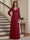 A-Line/Princess V-Neck Long Sleeves Floor-Length Mother of the Bride Dresses with Lace & Applique