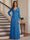 A-Line/Princess V-Neck Long Sleeves Floor-Length Mother of the Bride Dresses with Lace & Applique