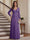 A-Line/Princess V-Neck Long Sleeves Floor-Length Mother of the Bride Dresses with Lace & Applique