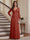 A-Line/Princess V-Neck Long Sleeves Floor-Length Mother of the Bride Dresses with Lace & Applique