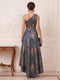 A-Line/Princess One Shoulder Sleeveless Asymmetrical Mother of the Bride Dresses with Ruched
