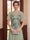 A-Line/Princess Illusion Neck Short Sleeves Floor-Length Mother of the Bride Dresses with Embroidery & Ruffles