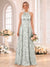 A-Line/Princess Halter Sleeveless Floor-Length Bridesmaid Dresses with Ruched