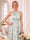A-Line/Princess Halter Sleeveless Floor-Length Bridesmaid Dresses with Ruched