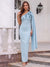 Sheath/Column One-Shoulder Asymmetrical Ankle-Length Cocktail Dresses With 3D Floral