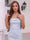 Sheath/Column Strapless Sleeveless Tea-Length Cocktail Dresses With Split Side & Bowknot