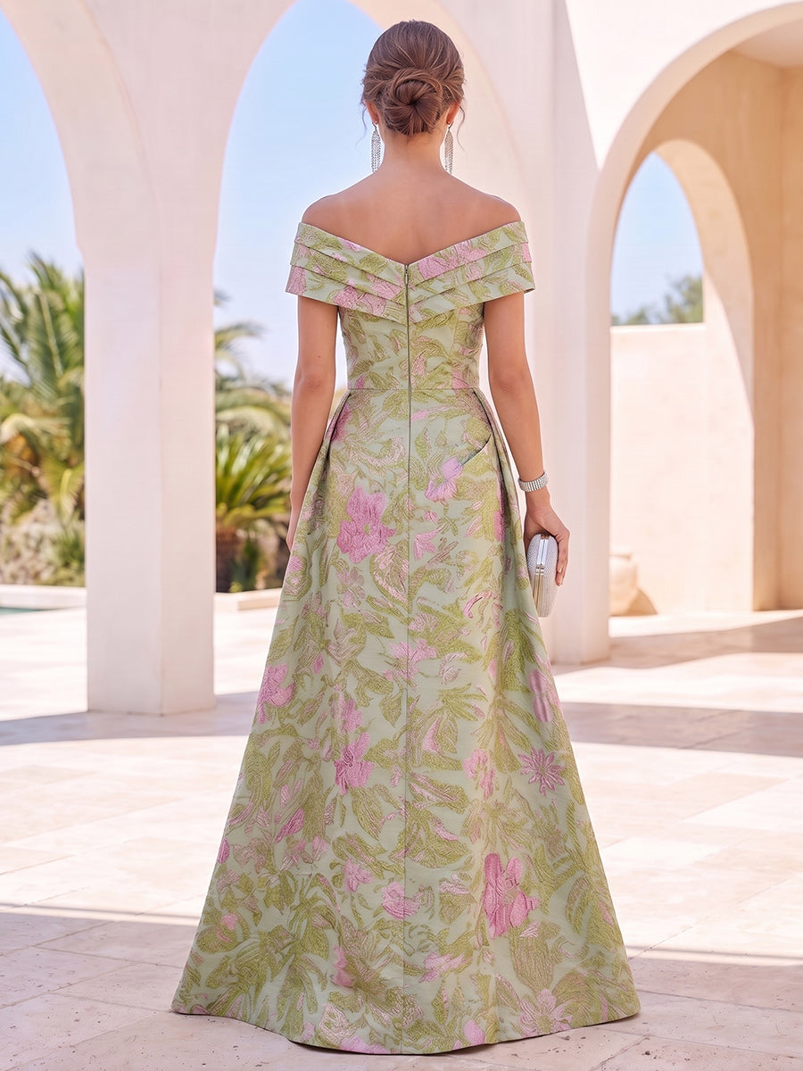 A-Line/Princess Off-the-Shoulder Sleeveless Asymmetrical Cocktail Dresses With Pleats