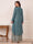 A-Line/Princess V-Neck Long Sleeves Ankle-Length Mother of the Bride Dresses with Jacket & Applique
