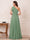 Jumpsuit 2 Pieces One-Shoulder Sleeveless Floor-Length Mother of the Bride Dresses with Bowknot