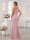 Sheath/Column One-Shoulder Sleeveless Floor-Length Bridesmaid Dresses with 3D Floral & Split Side