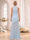 A-Line/Princess High neck Sleeveless Floor-Length Bridesmaid Dresses with Pleats