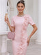 Sheath/Column Scoop Short Sleeves Asymmetrical Cocktail Dresses With Ruffles