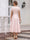A-Line/Princess Scoop Short Sleeves Tea-Length Cocktail Dresses With 3D Floral & Pleats