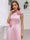 A-Line/Princess Scoop Sleeveless Tea-Length Cocktail Dresses With 3D Floral & Pocket