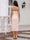 Sheath/Column Spaghetti Straps Sleeveless Tea-Length Cocktail Dresses With 3D Floral & Embroidery
