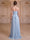 A-Line/Princess Strapless Sleeveless Floor-Length Evening Dresses with Ruched