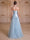 A-Line/Princess Strapless Sleeveless Floor-Length Evening Dresses with Applique & Beading