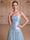 A-Line/Princess Strapless Sleeveless Floor-Length Evening Dresses with Applique & Beading