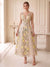 A-Line/Princess V-Neck Sleeveless Ankle-Length Wedding Guest Dresses with Embroidery