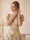 A-Line/Princess V-Neck Puff Sleeves Tea-Length Wedding Guest Dresses with Embroidery
