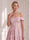A-Line/Princess Off the Shoulder Sleeveless Tea-Length Wedding Guest Dresses with Ruched
